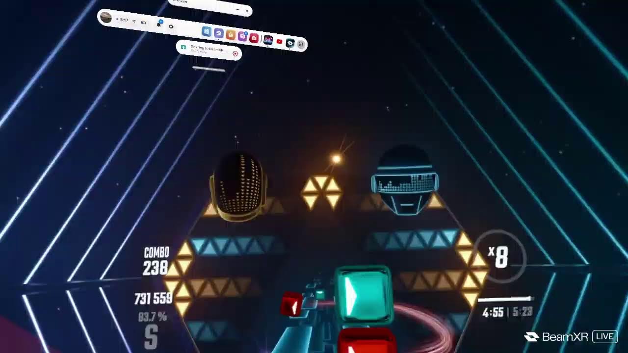 beat saber with viwers