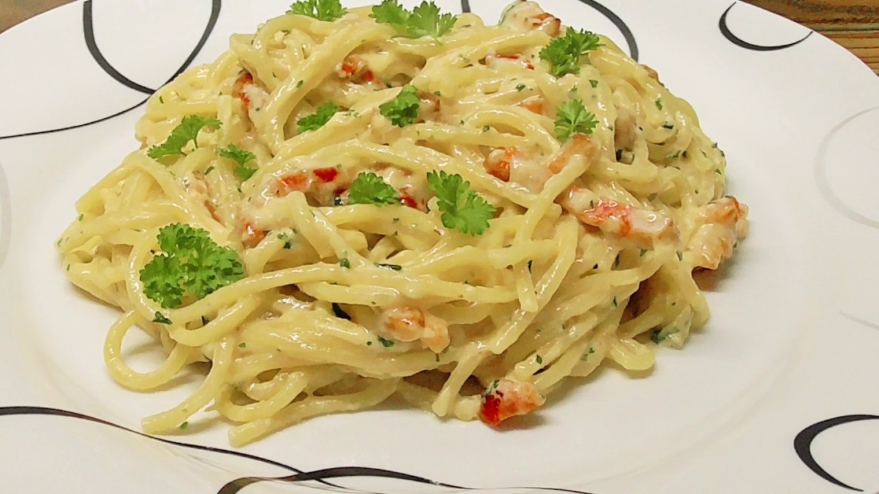 Spagetti carbonara / ze smietana !!!!! /Kasia ze slaska gotuje