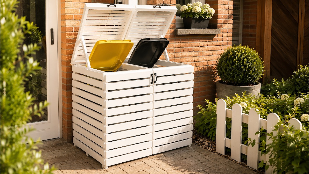 Cachez vos poubelles avec cet aménagement rapide et simple