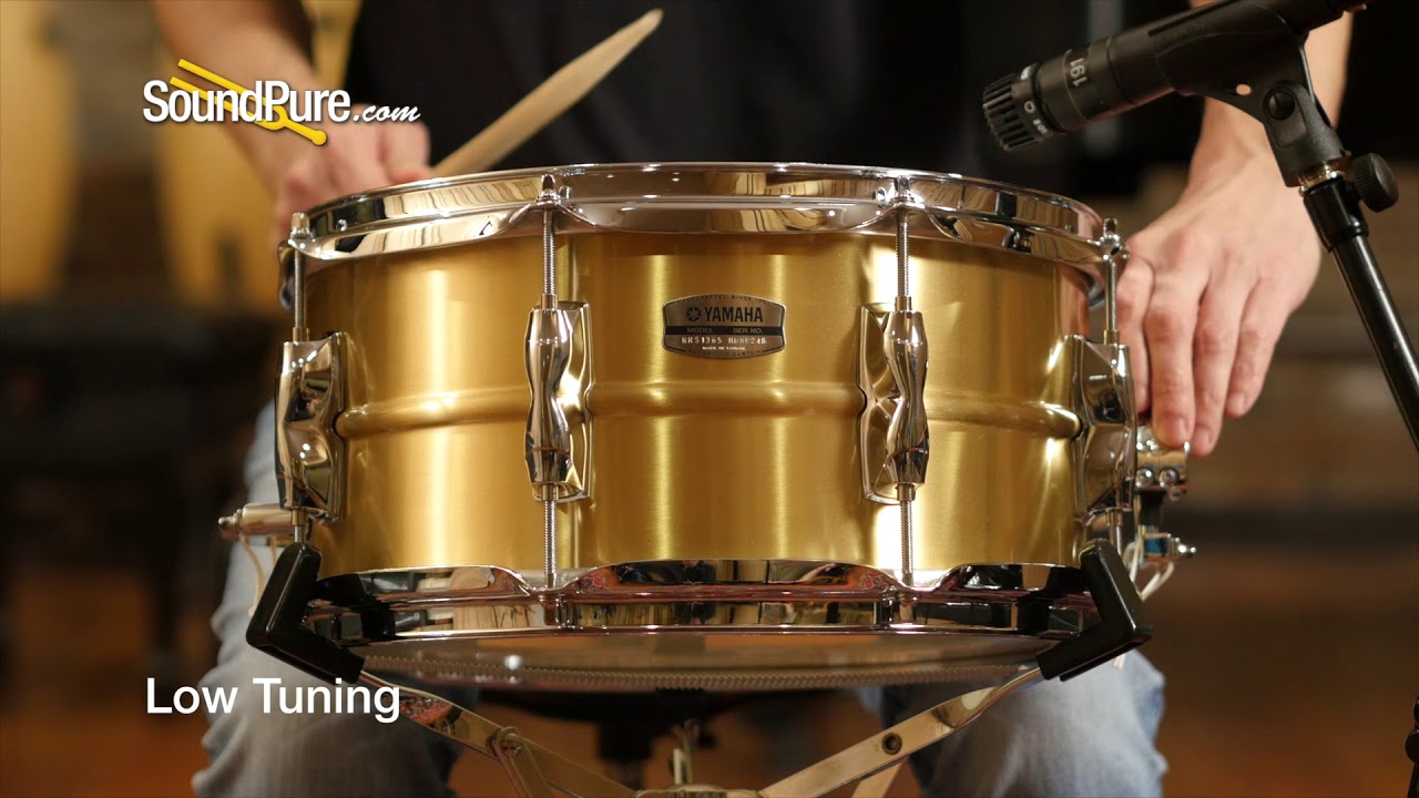 Yamaha 6.5x13 Recording Custom Brass Snare Drum Quick 'n' Dirty