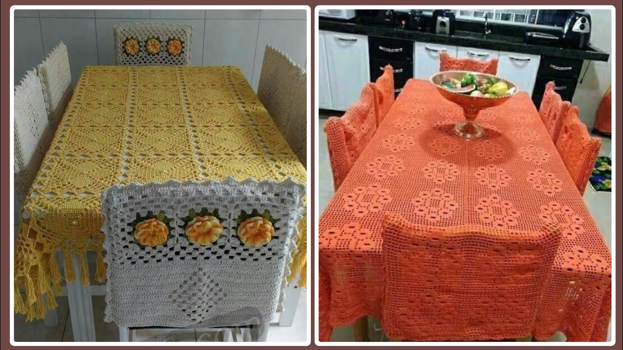 Extremely crochet table set designs 2023