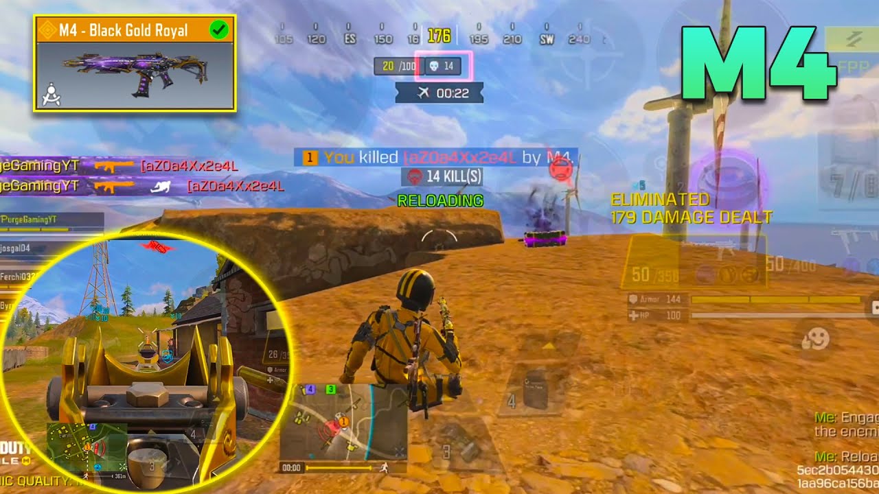 *FREE* LEGENDARY M4 BLACK GOLD ROYAL HAS PAY-TO-WIN SIGHTS!?😍 | COD Mobile BR Gameplay