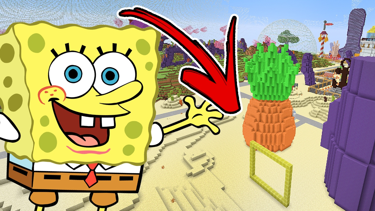Minecraft: COMO FAZER UM PORTAL PARA O MUNDO DO BOB ESPONJA !!!