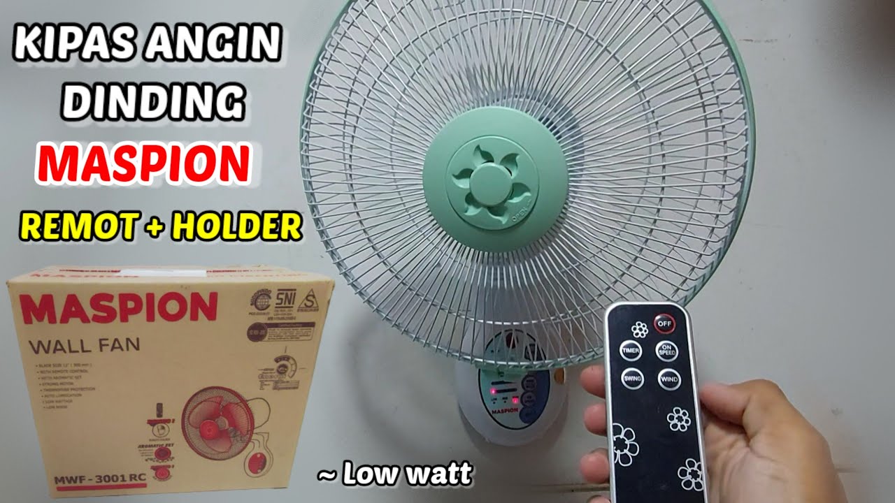 🔴Review Kipas Angin Dinding Remot | Maspion MWF - 3001RC