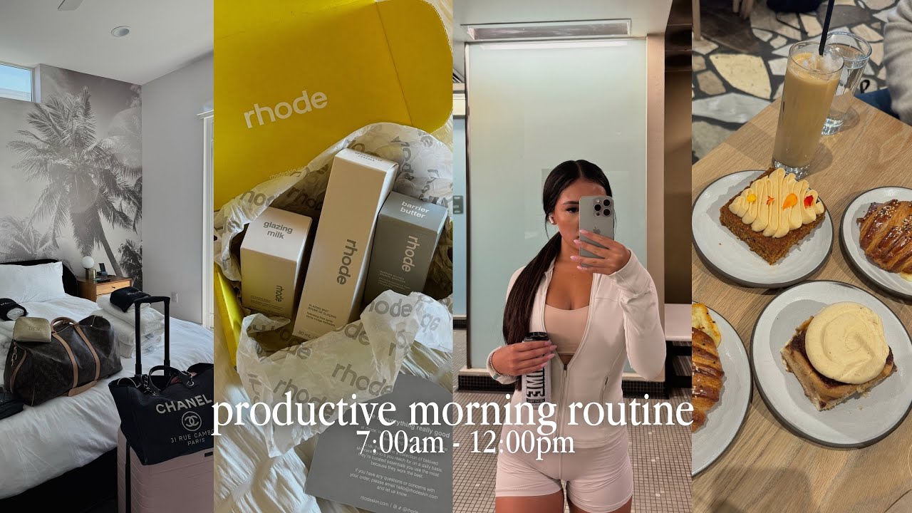 my 7 to 12 morning routine | productive morning habits 