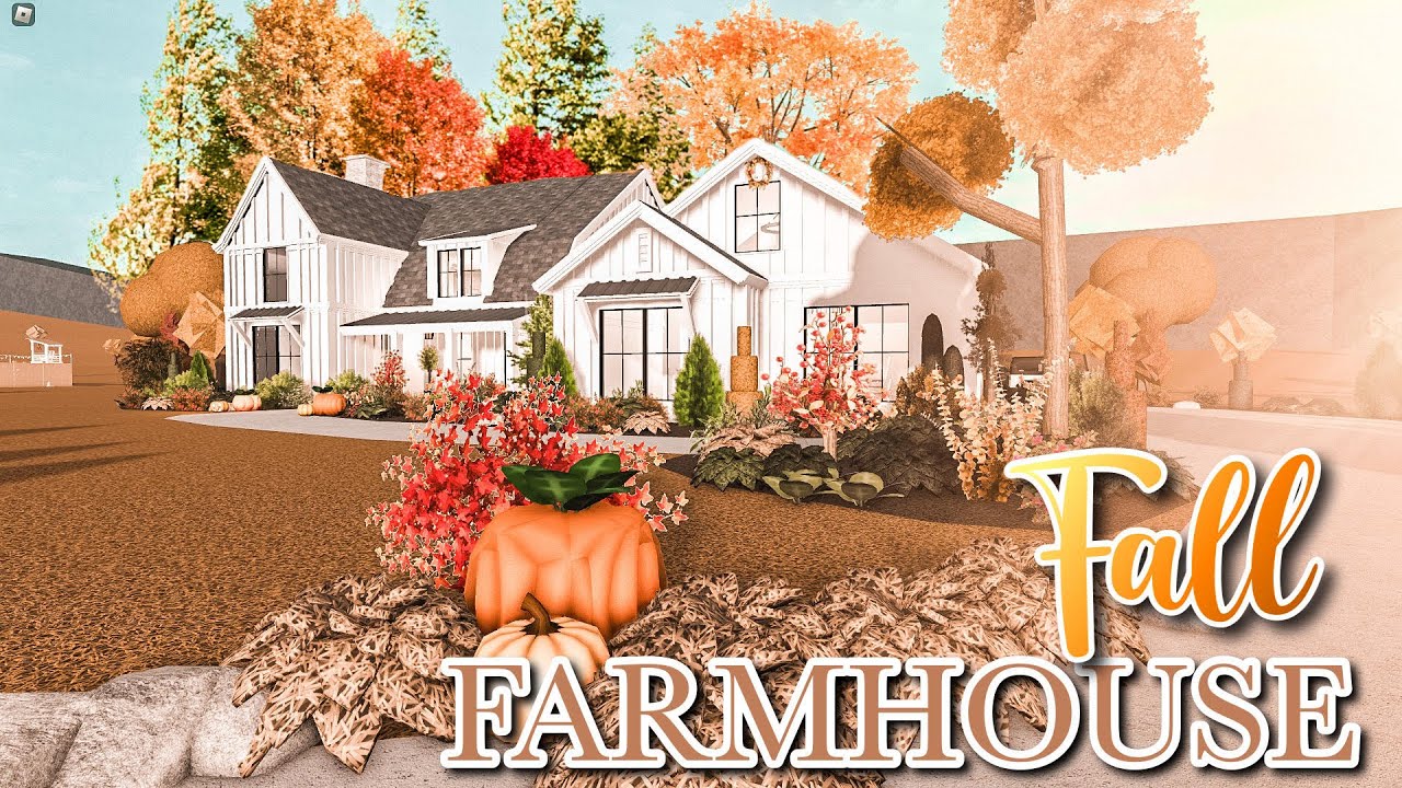 Bloxburg Realistic Fall Farmhouse LOFT