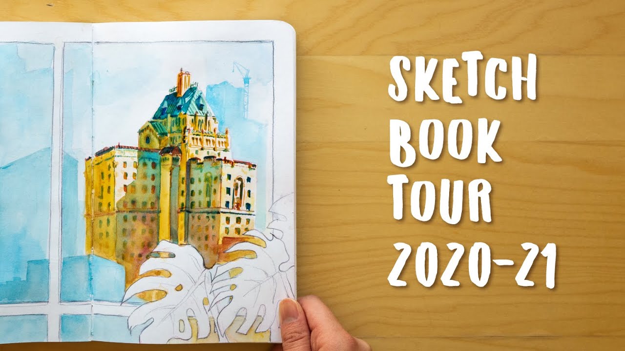 Watercolor Sketchbook Tour | Urban and Indoor Sketching in 2020-2021