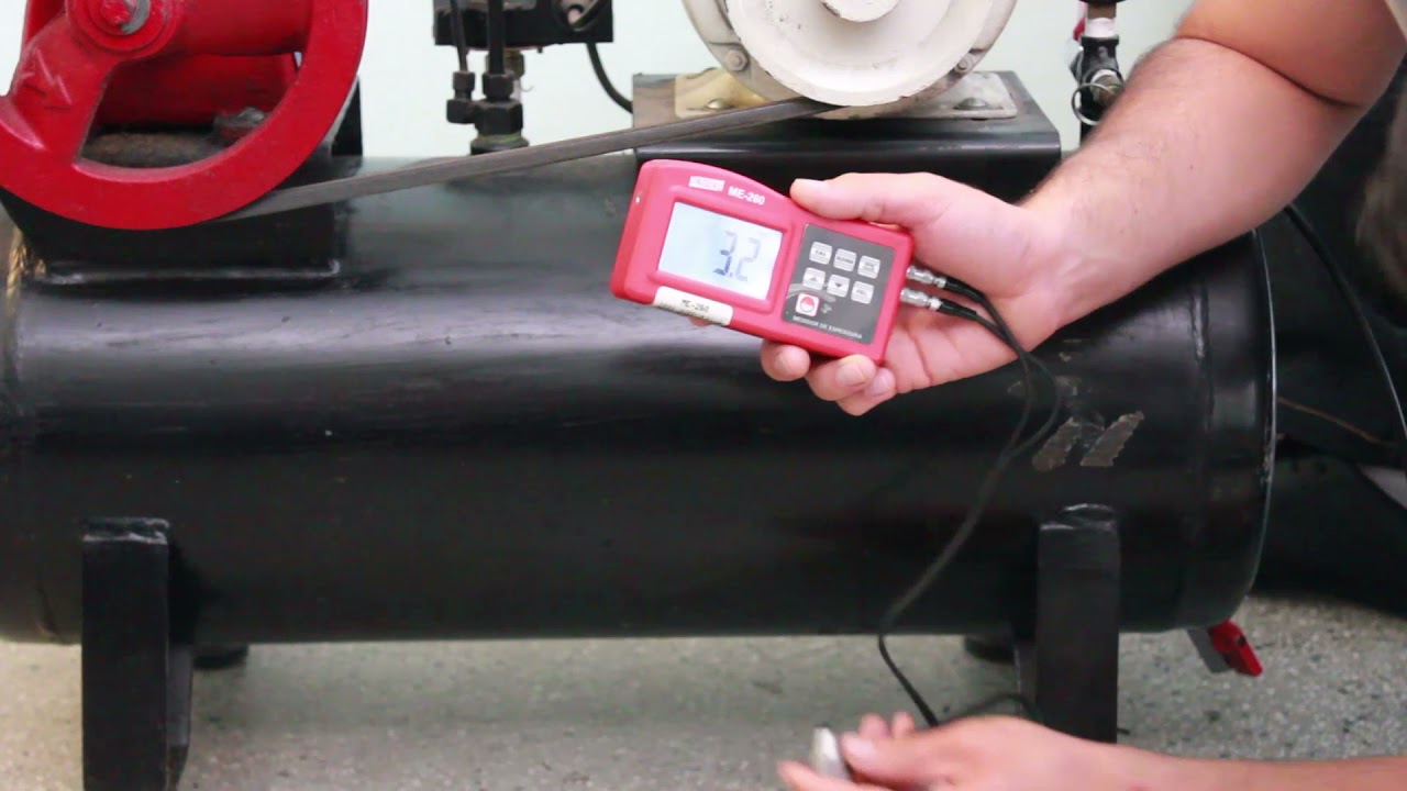 Como medir espessura do compressor