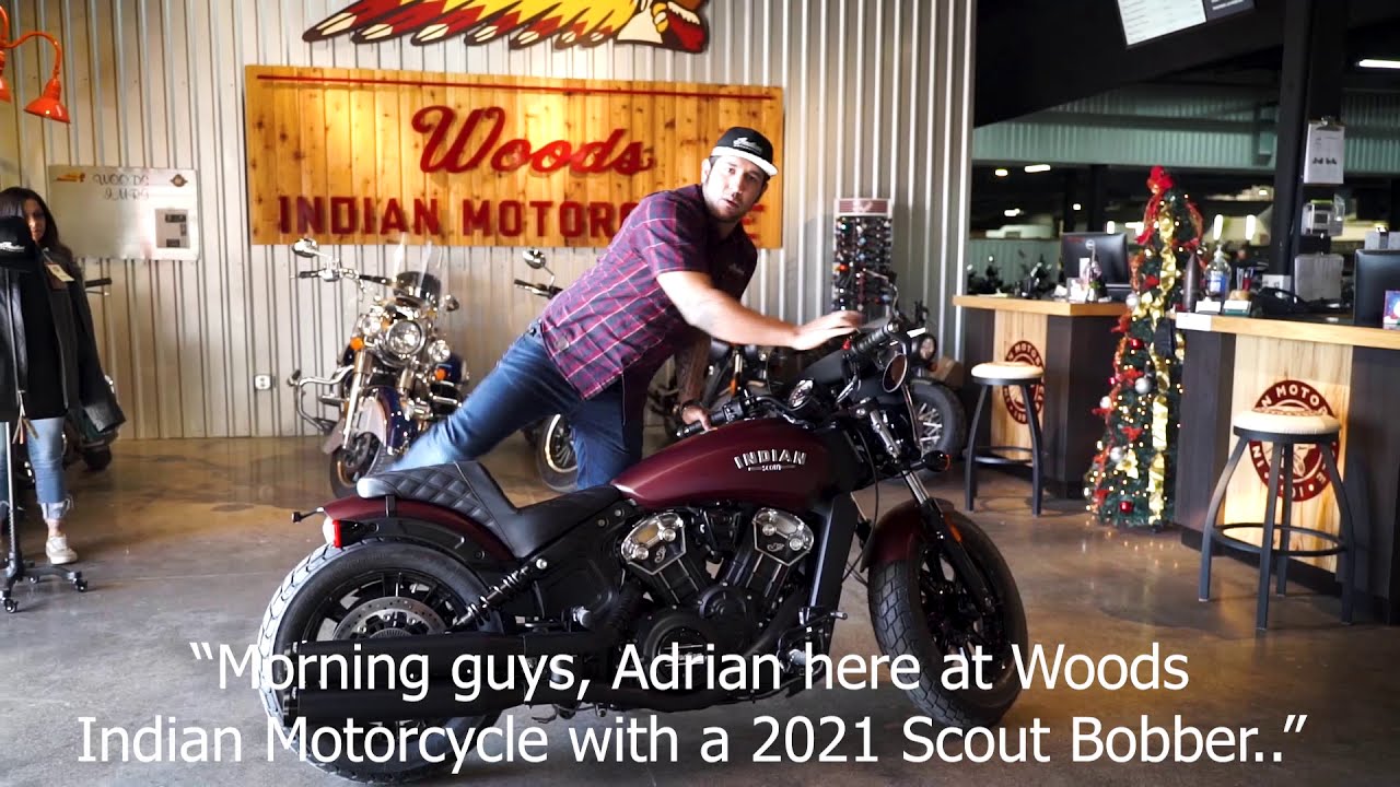 2021 Indian Scout Bobber Custom and a 2021 Indian Scout Bobber Sixty