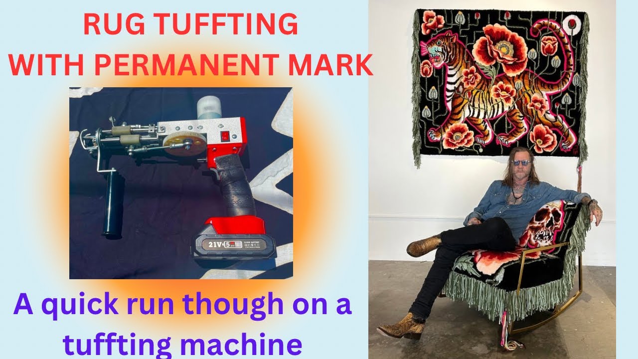 @permanentmark on instagram  #rugtuffting Quick Look at the machine