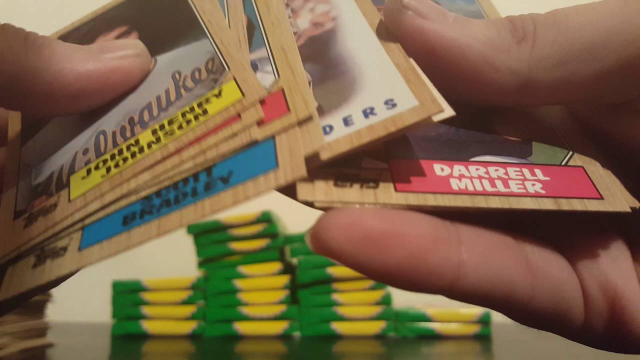 ASMR 1987 Topps Baseball Wax Box Break