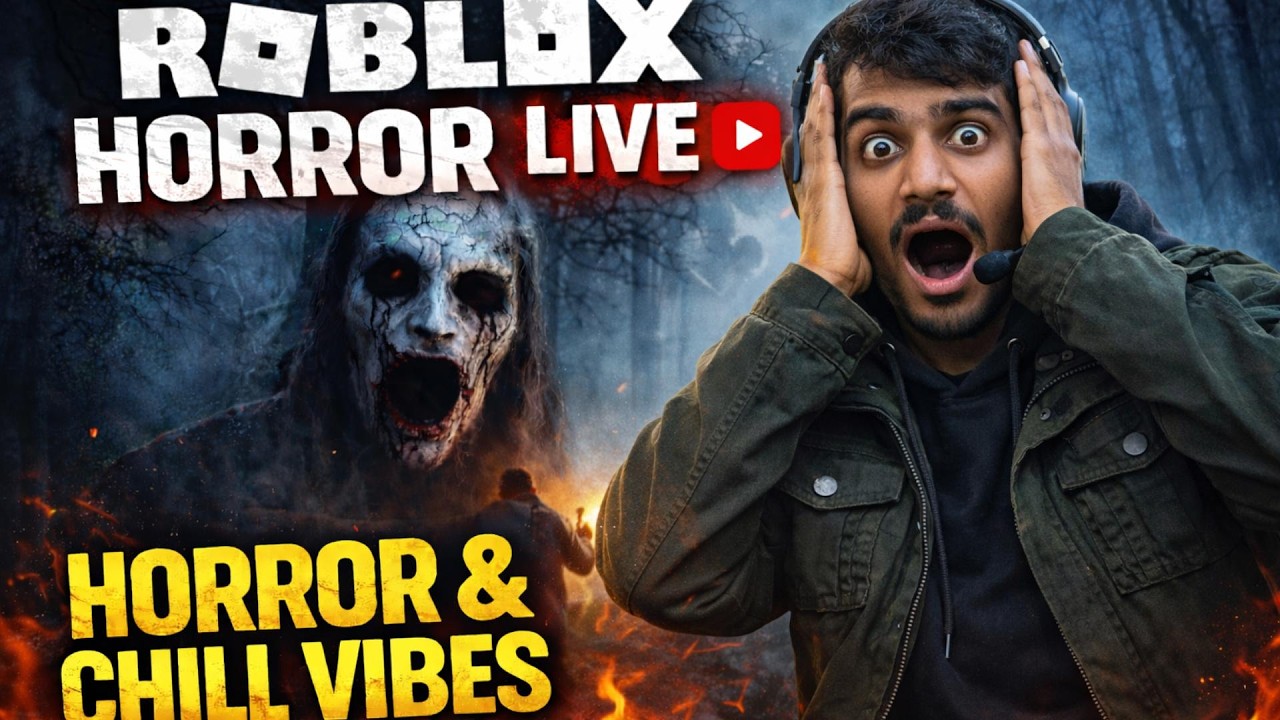 ROBLOX HORROR LIVE 🔴 Scary Night Survival + Chill Vibes Gameplay | Roblox Horror Experience