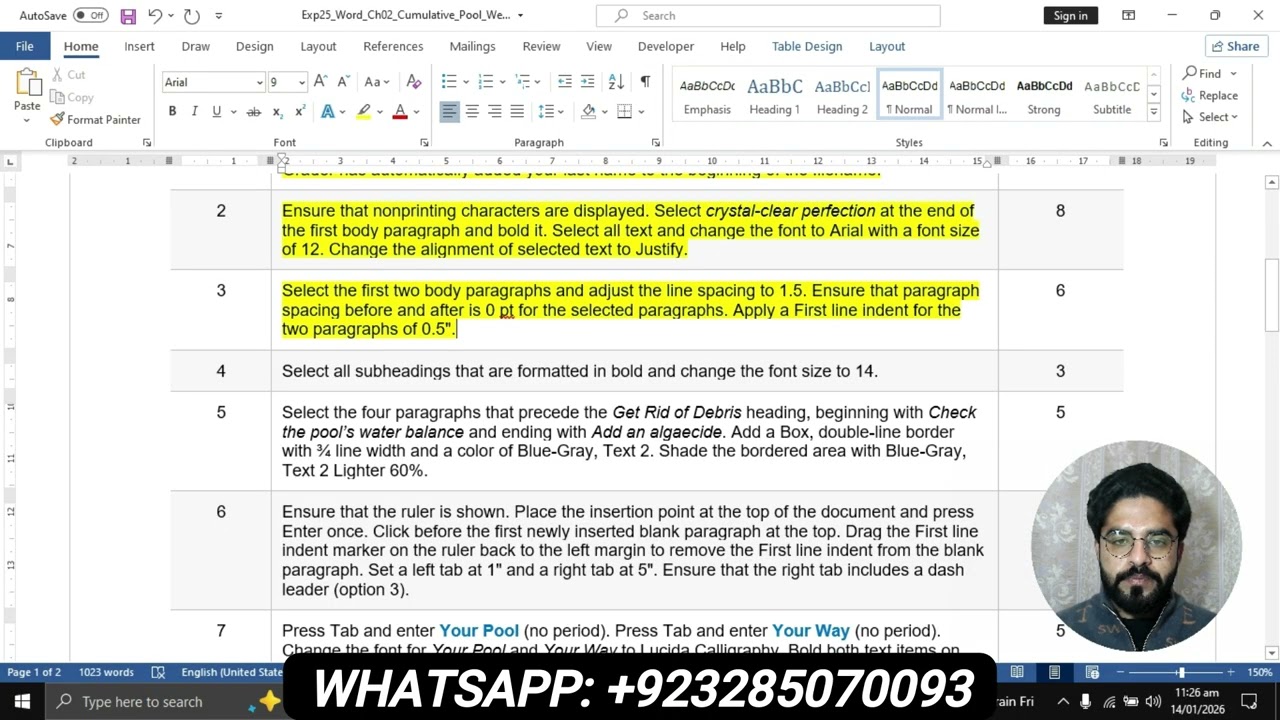 Exp25_Word_Ch02_Cumulative_Pool_Web | Exp25 Word Chapter 2 Grader Cumulative Pool Web