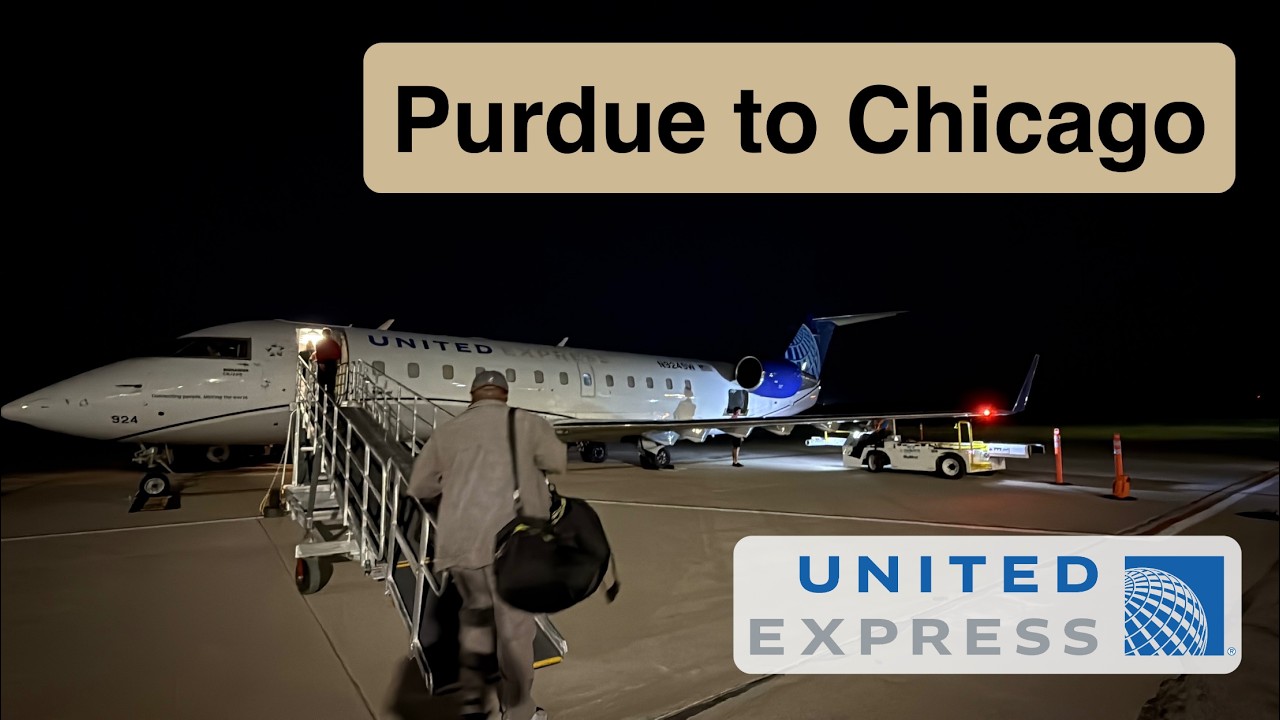 Отчет о поездке из Университета Пердью в Чикаго | United CRJ-200