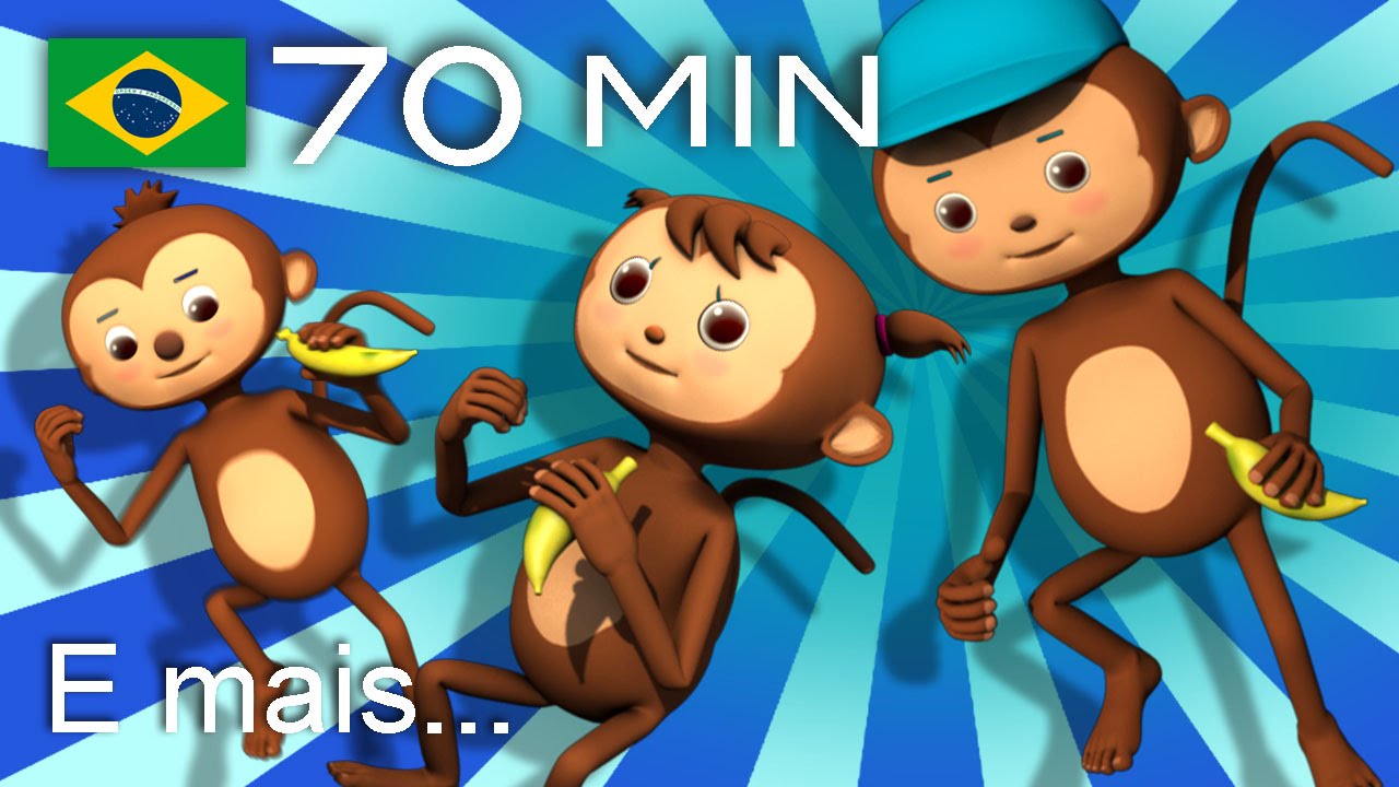 Cinco macaquinhos | E muitas mais Canções de Ninar | 70 min da LittleBabyBum!