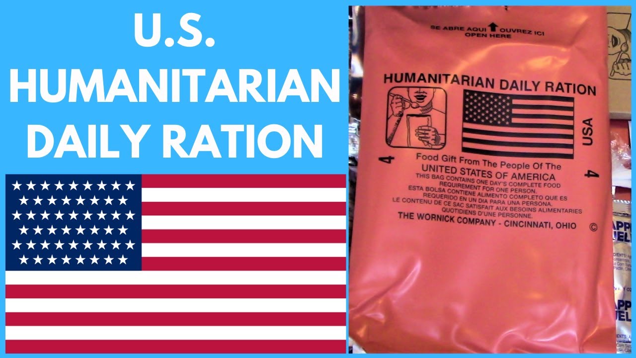 U.S. HUMANITARIAN DAILY RATION  - MENU 4 - TASTE TEST REVIEW