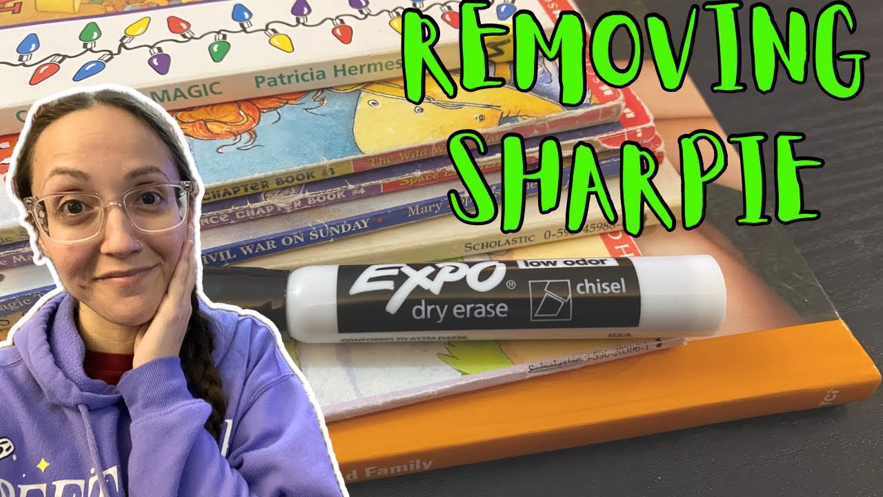 Removing Sharpie From Book Covers