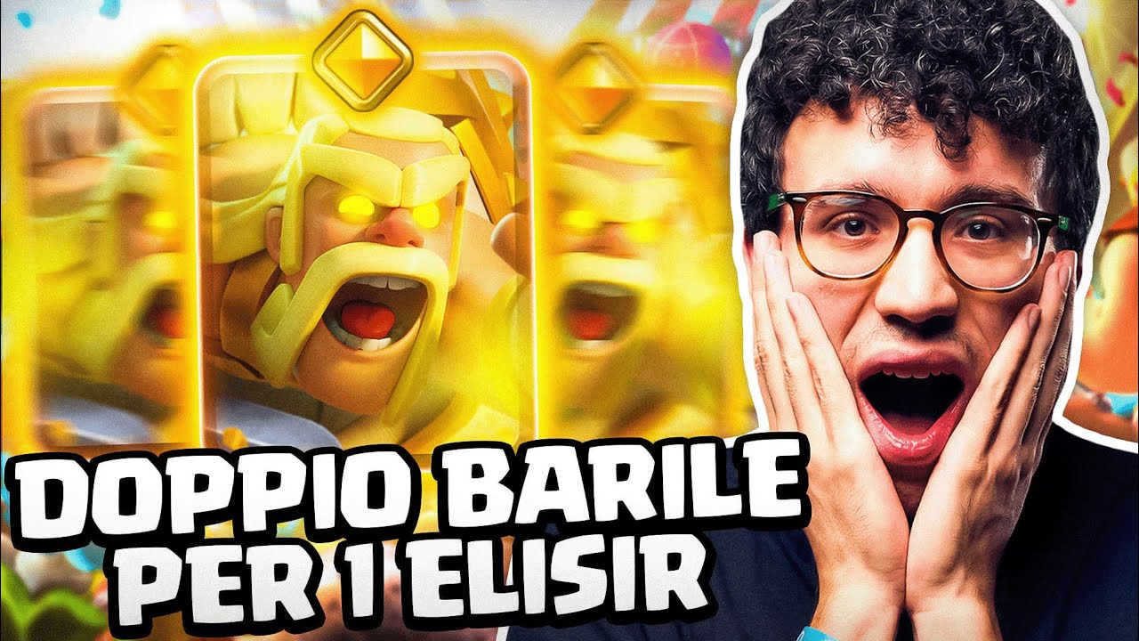 BARILE BARBARICO EROE... DOPPIO BARILE PER 1 DI ELISIR! - CLASH ROYALE ITA