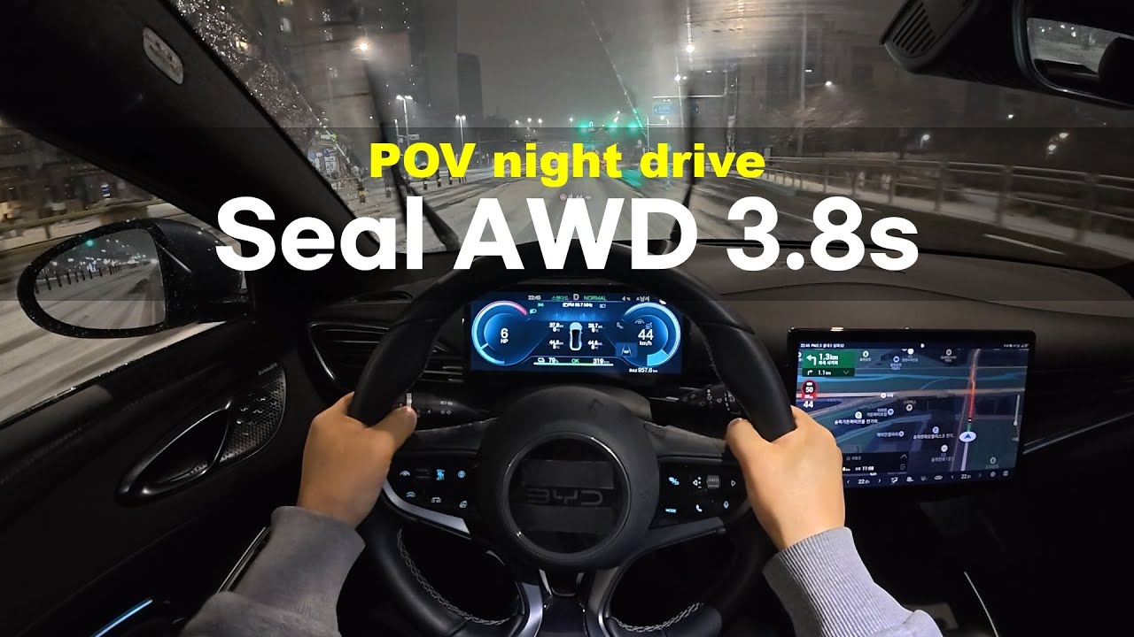 2026 BYD Seal AWD 3.8s POV night drive