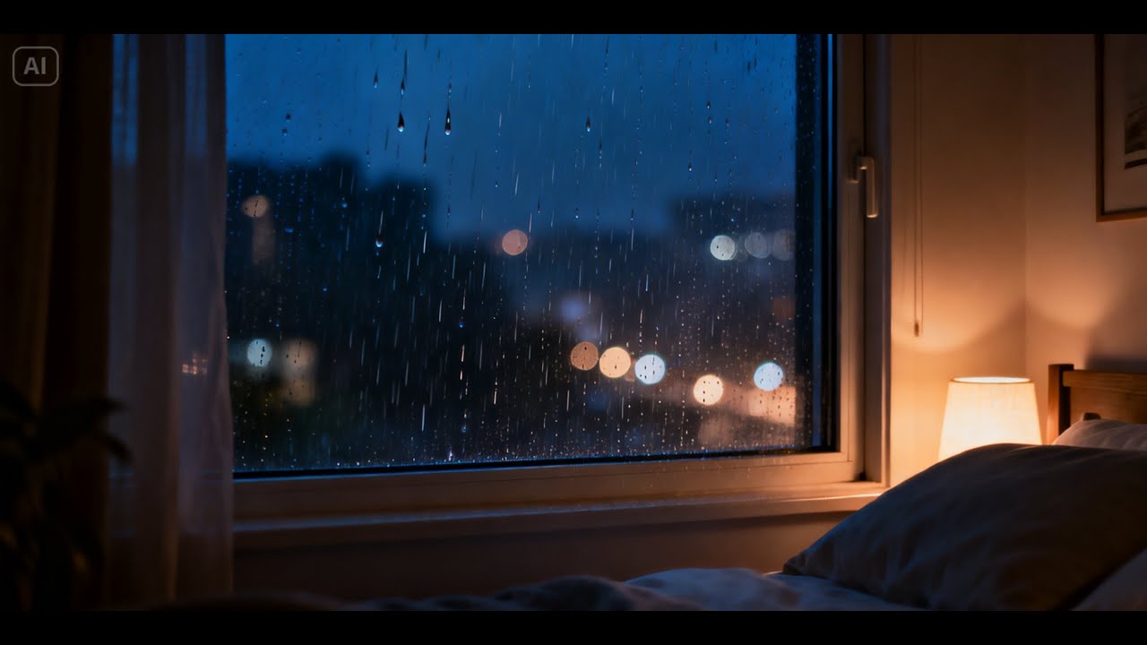 Deep Sleep Music with Gentle Rain Sounds | Relaxing Ambient Music for Insomnia & Stress Relief