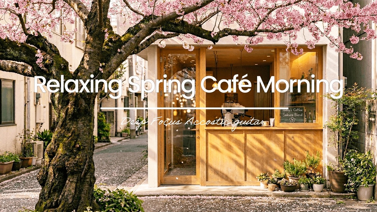 Cozy Sakura Café Core 🌸 Acoustic Chill Pop for Deep Focus, Study & Unwind | Calmhue