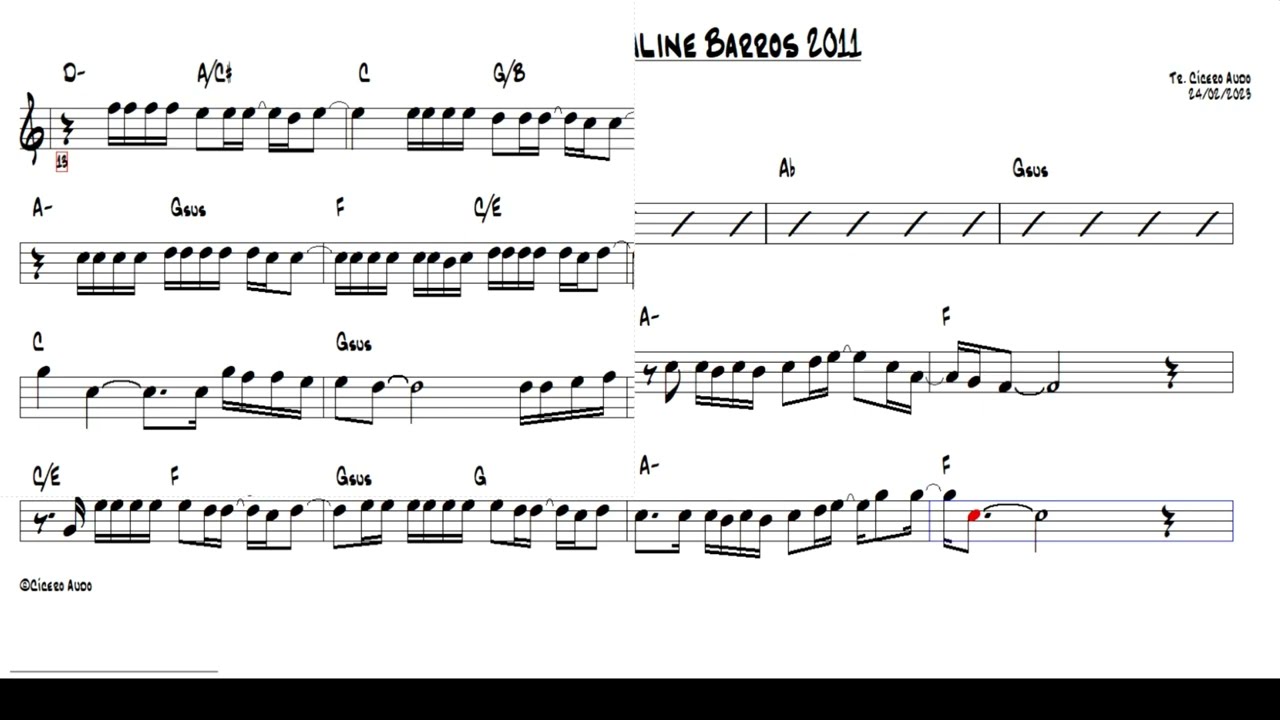 Ressuscita-me - Aline Barros 2011 (Alto Sax Eb) [Sheet music]