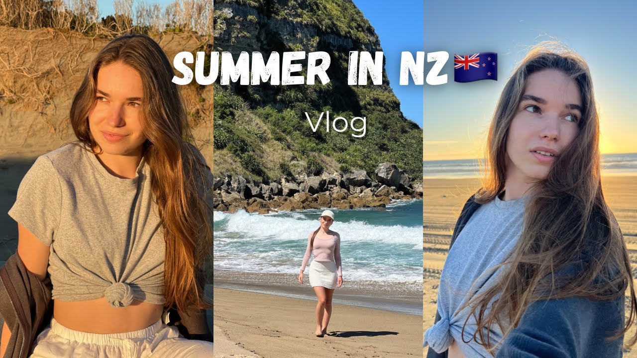 Living My First Kiwi Summer 🇳🇿🏝️ Exploring the North Island & First Time Eating Kina 🐠 