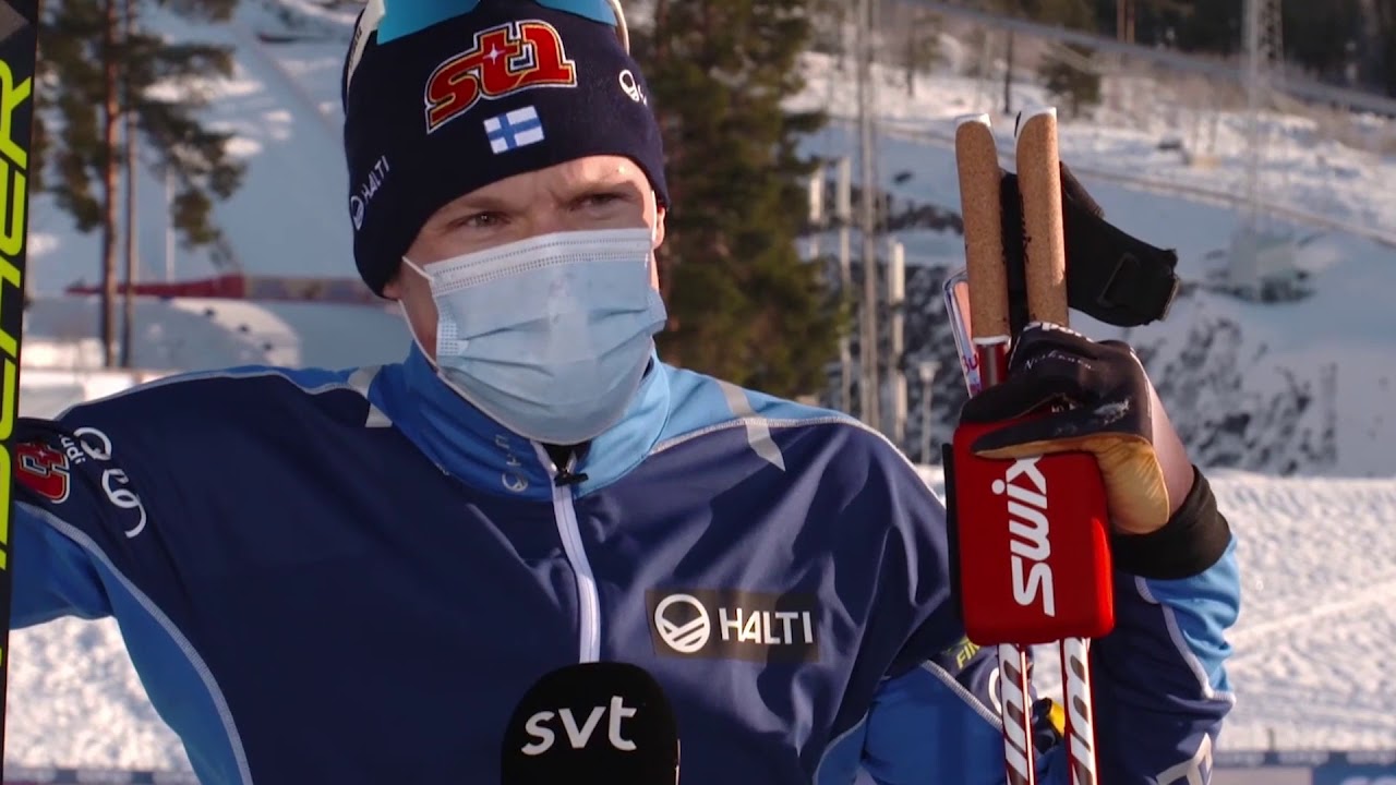 Iivo Niskanen pranks reporter  (English subtitles)