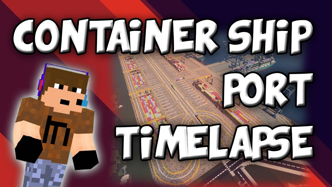 Container Ship Port | Minecraft Timelapse