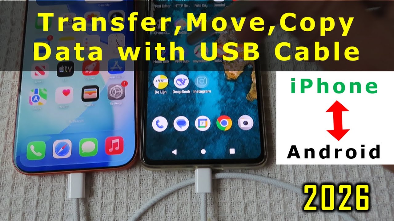 How to Transfer Data From iPhone to Android Using USB C Cable? Easy Way to Move or Copy Files
