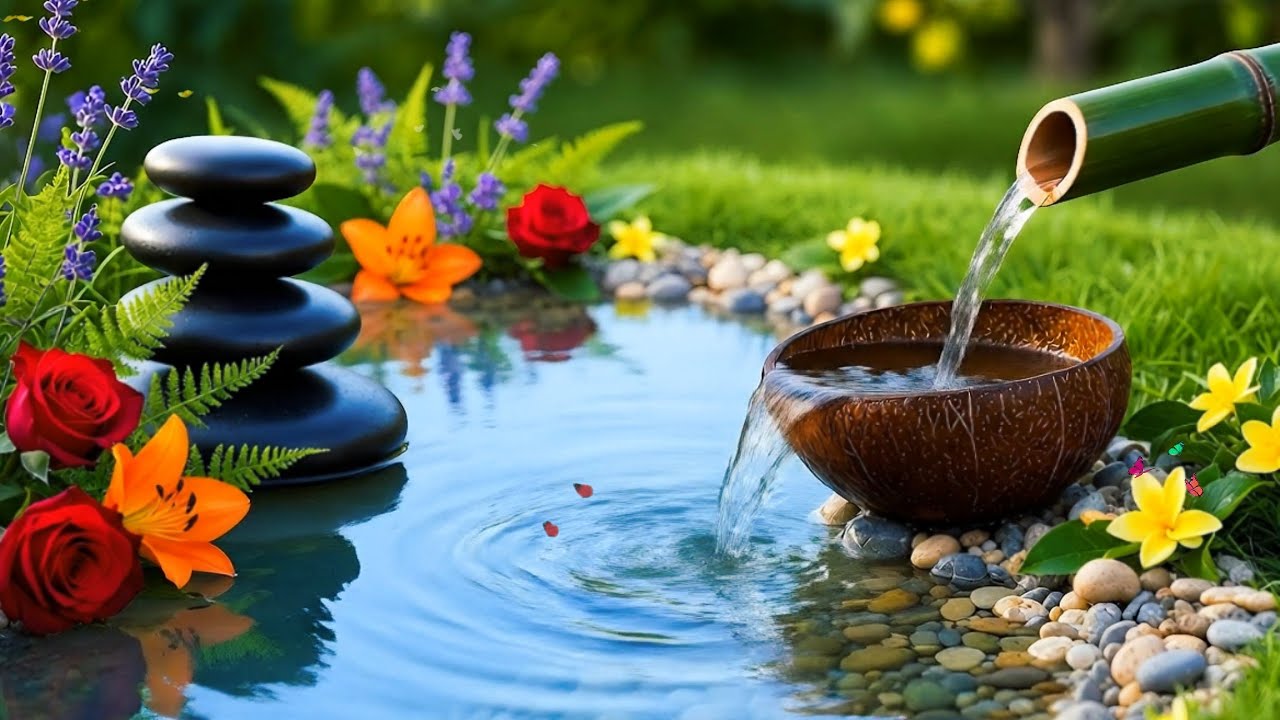 Relaxing Piano & Water Sounds🔥 Healing Music for Better Sleep and Relieves Stress - Anxiety