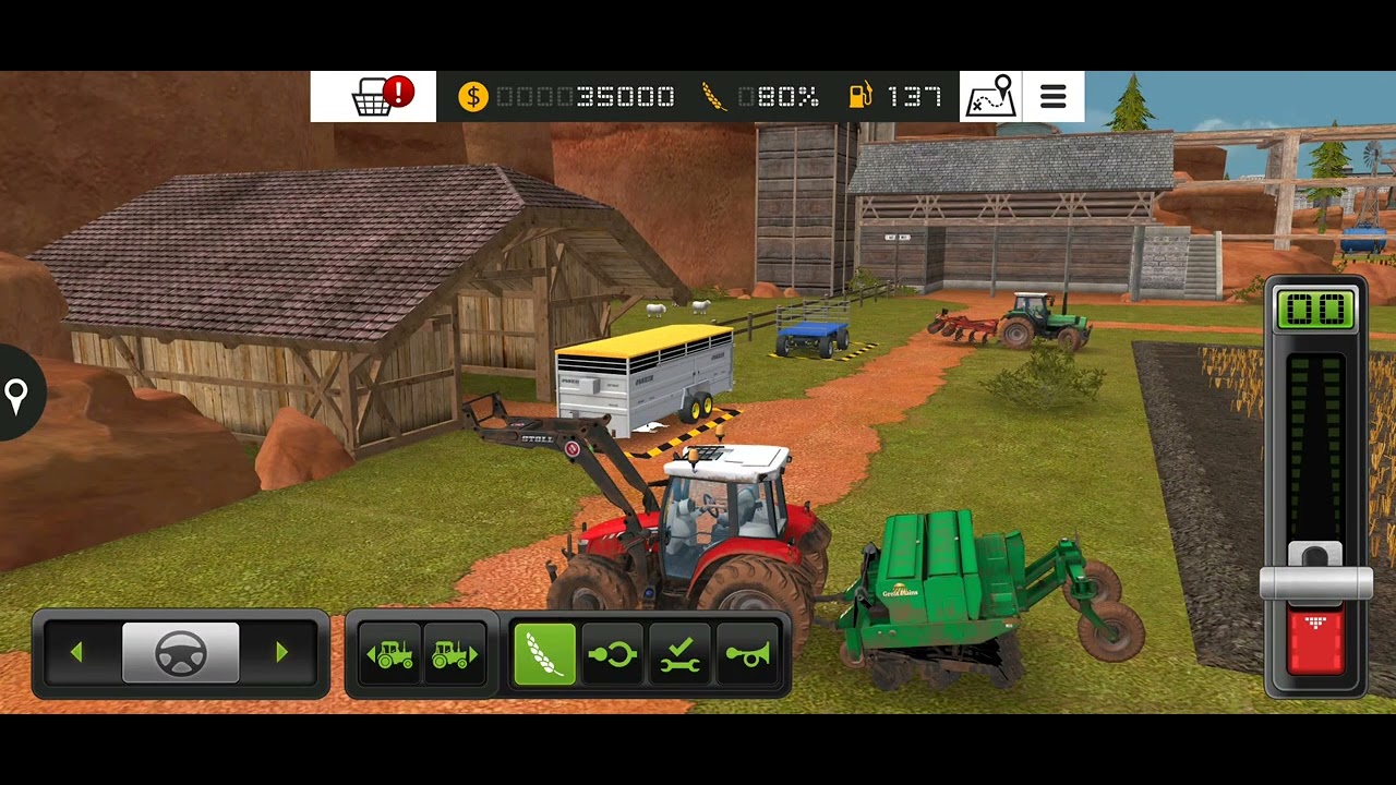 Desi tractor simulator in orginal desi voice 😂#desi#tracto