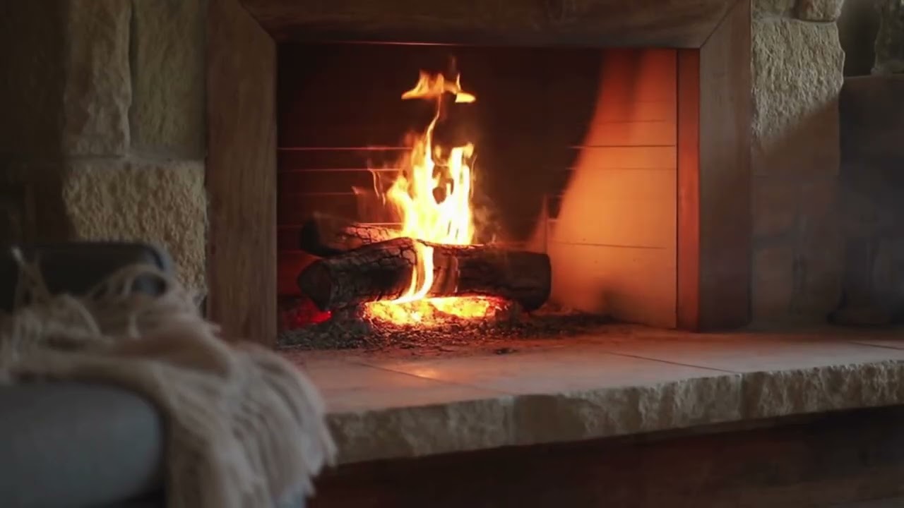Cozy Fireplace Ambience with Celtic Folk Music 🔥 Calm Traditional Instrumentals