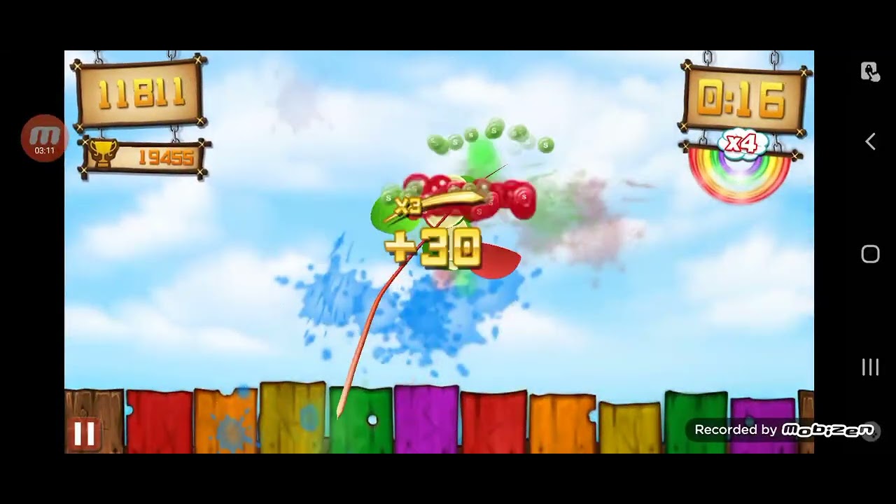 Fruit Ninja Vs Skittles Gameplay #2