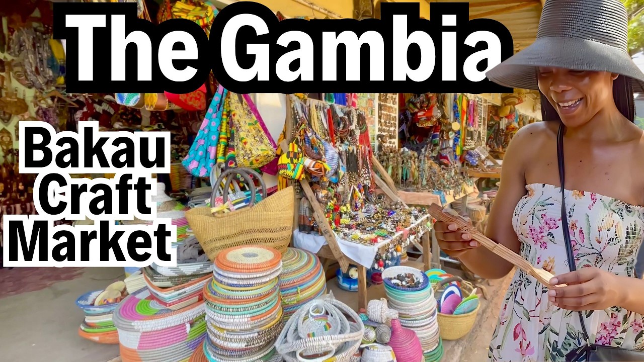 Inside Gambia’s Bakau Craft Market 🇬🇲 | 50 Years of Woodcarving & Traditional Weaving