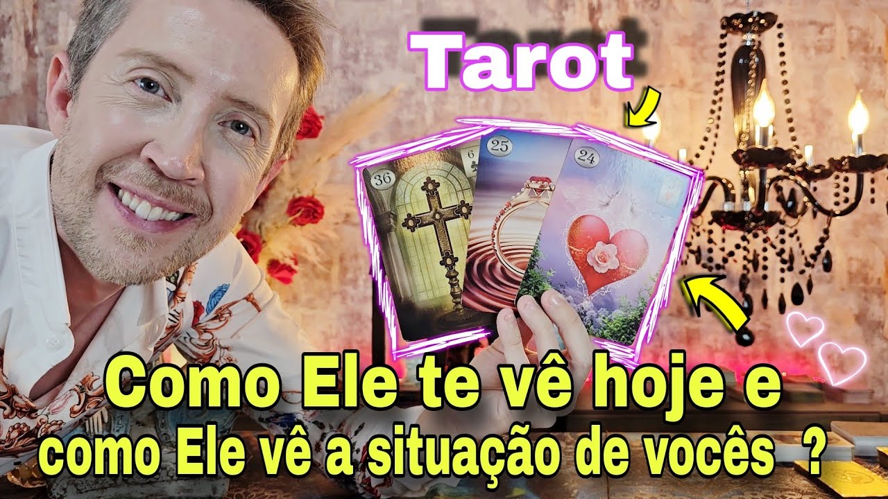 Como ele te vê Hoje  e como ele vê a situação de vocês ? Tarot de hoje-rei do oraculo hoje-buba taro