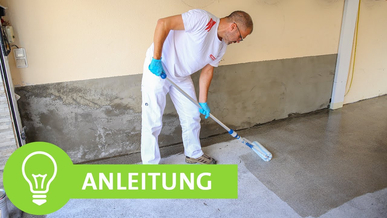 Garagenboden streichen & sanieren leicht gemacht - Schritt für Schritt Anleitung