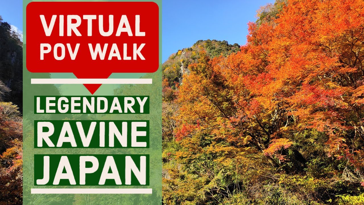 [4K] Virtual Walk Series - Walk through the Yabakei Ravine in Autumn