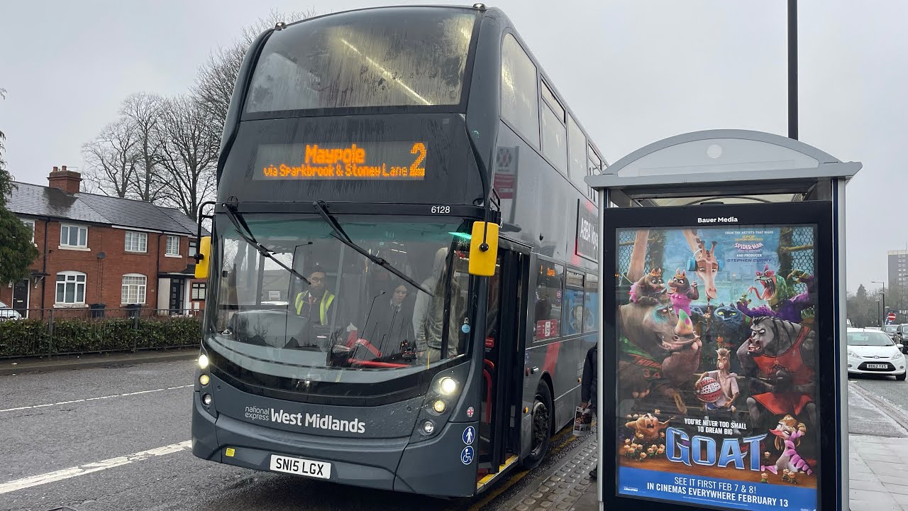 LOAN | Nat Ex West Midlands | ADL Enviro400MMC ZF6 | 6128 (SN15LGX) | Route YW2