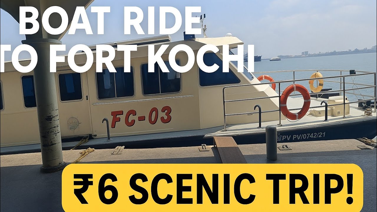 Exploring Fort Kochi by Boat| Scenic Ferry Ride from Ernakulam to History #travel