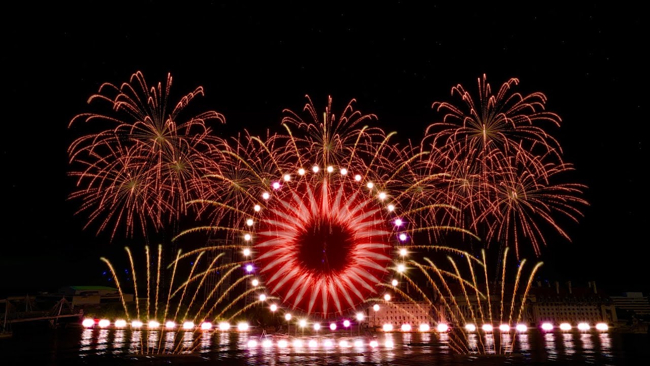 ⁴ᴷ London Fireworks Recreation 2024/2025: 