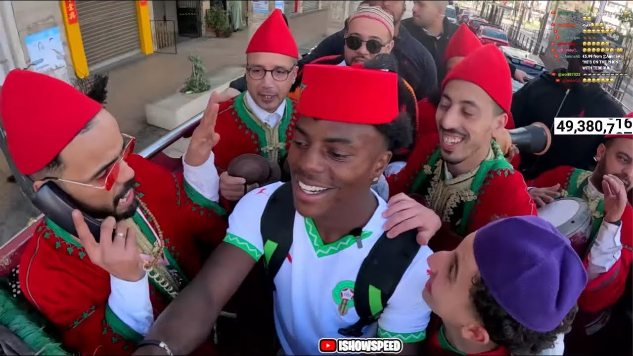 iShowSpeed Joins A Parade In Morocco 😂