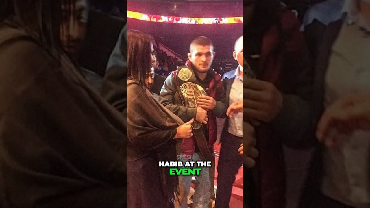 When A Ring Girl Covered Her Body For Khabib #ufc #khabib #mma #islammakhachev