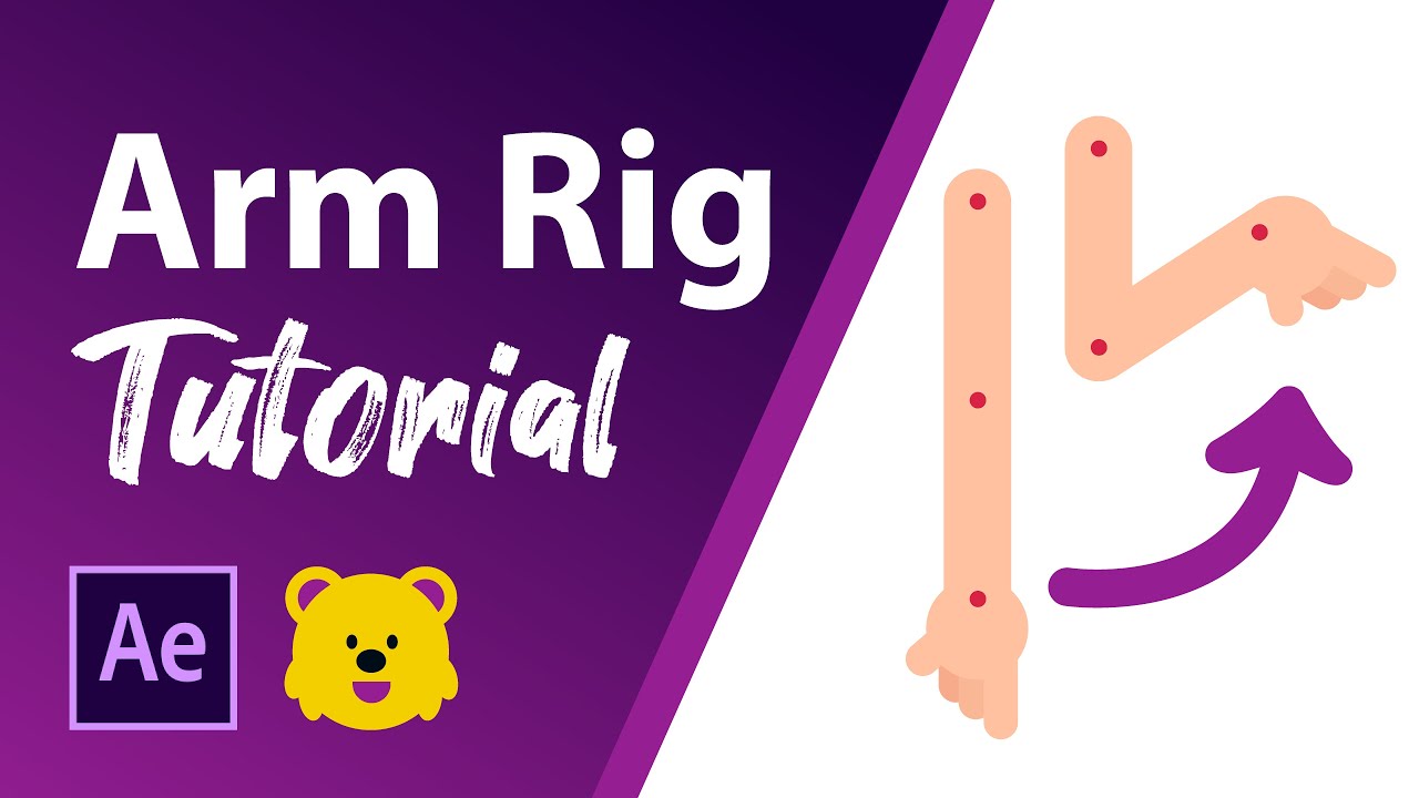 Arm Rigging Easy Animation Tutorial in After Effects, Illustrator and Duik Plugin