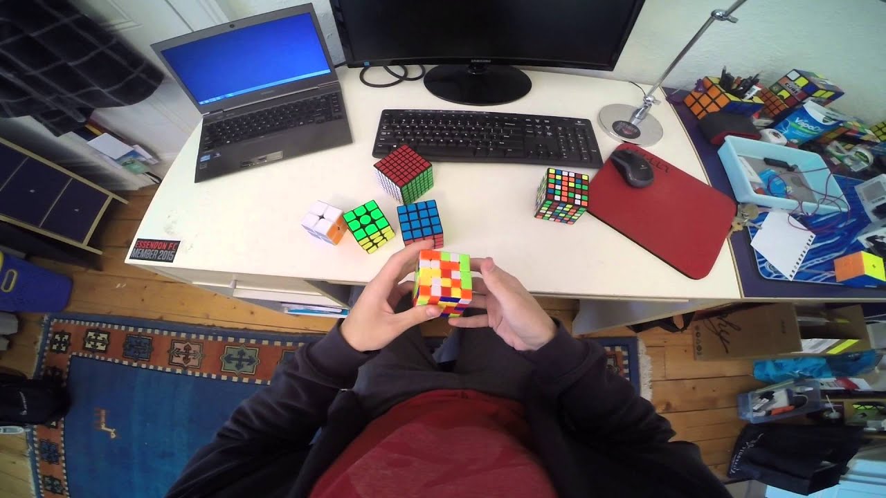 2x2-7x7 Rubik's cube relay: 5:41.09