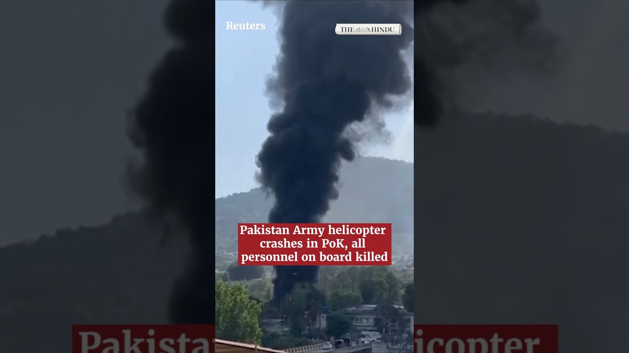 Pakistan Army helicopter crashes in PoK, all personnel on board killed