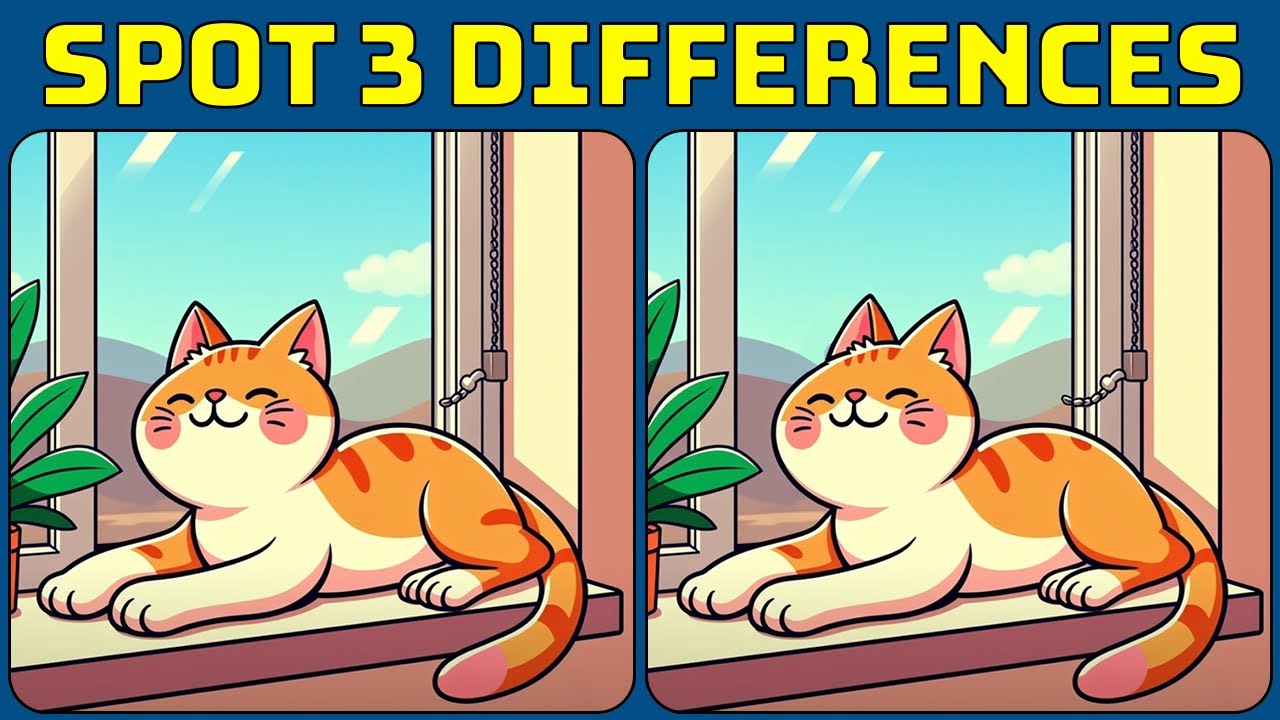 Challenge your brain: Spot 3 Differences!