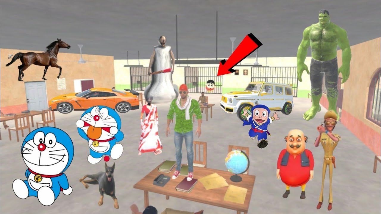 🤯shinchan ko police ne pakad liya dosto🚨🚓 indian theft auto simulator 🤩💥 indian bike driving 3d game