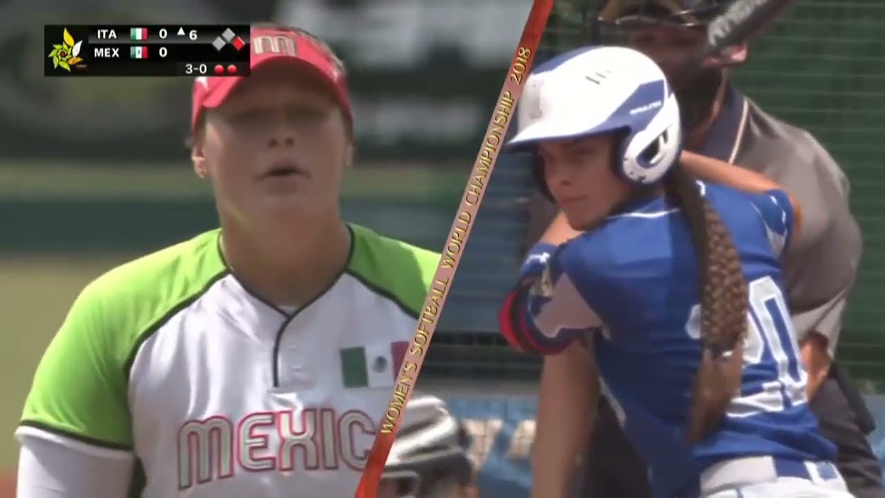 WBSC Women's Softball Highlights: 2018 World Championship Italy v Mexico
