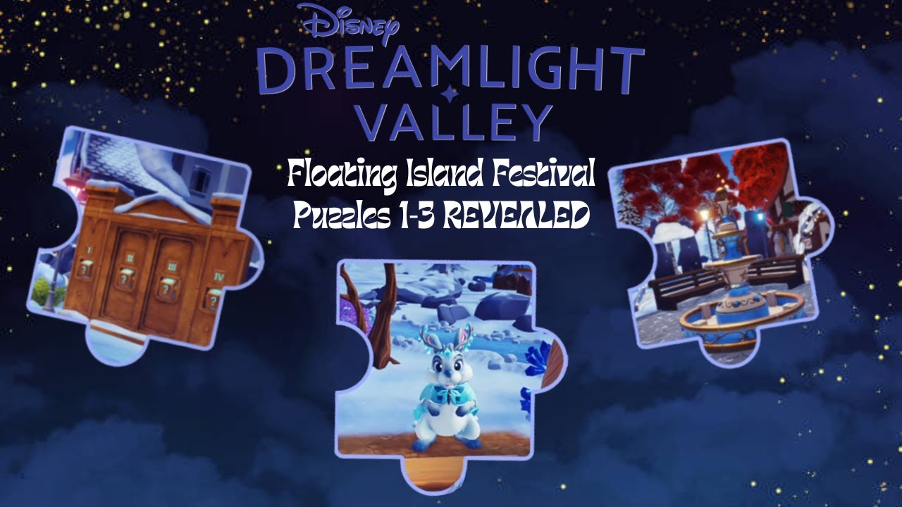 Floating Island Festival Puzzles 1-3 REVEALED | Disney Dreamlight Valleuy